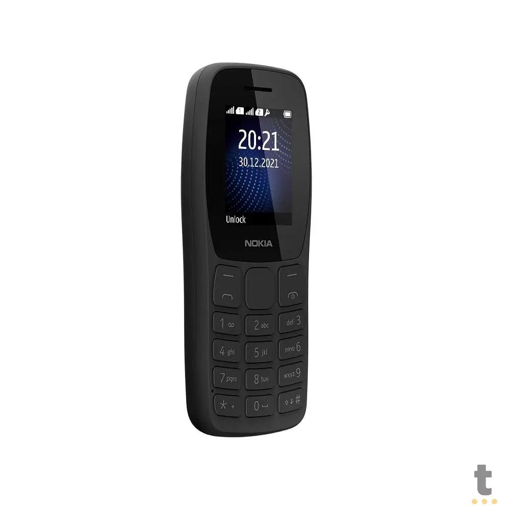 Telefone Celular Nokia 105 Dual Chip + Radio FM + Lanterna Preto - NK093 Truedata