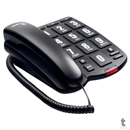 Telefone Intelbras Tok Facil Preto - 4000034 Truedata