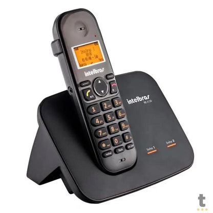 Telefone Sem Fio Digital Para Duas Linhas Intelbras Ts5150 Preto Ident De Chamadas - 4125150 Truedata