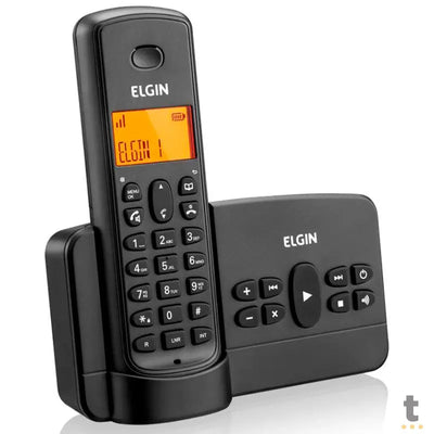 Telefone Sem Fio Elgin Secretária Eletrônica, Id de Chamadas e Viva Voz Preto - TSF800SE