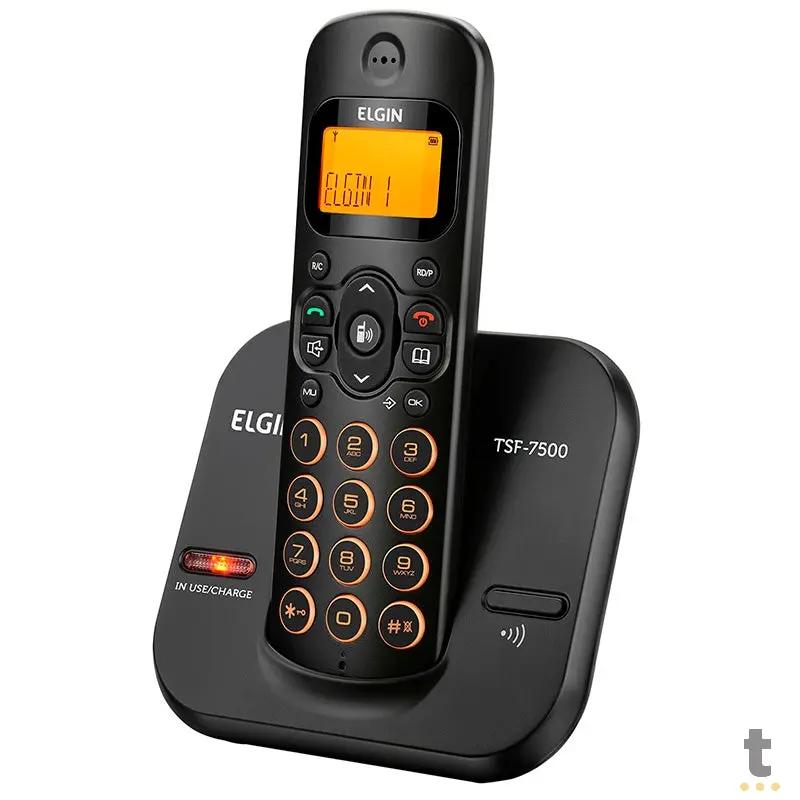 Telefone Sem Fio Elgin Tsf7500 - Dect6.0 Teclado Iluminado, Identificador De Cham Truedata