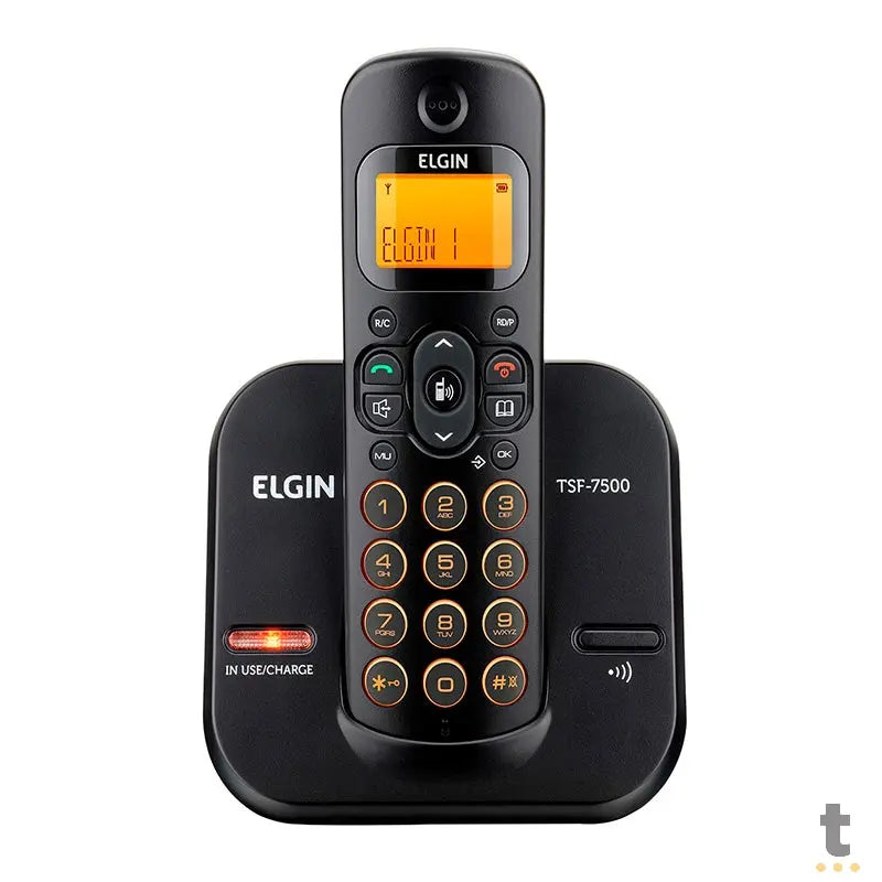Telefone Sem Fio Elgin Tsf7500 - Dect6.0 Teclado Iluminado, Identificador De Cham Truedata