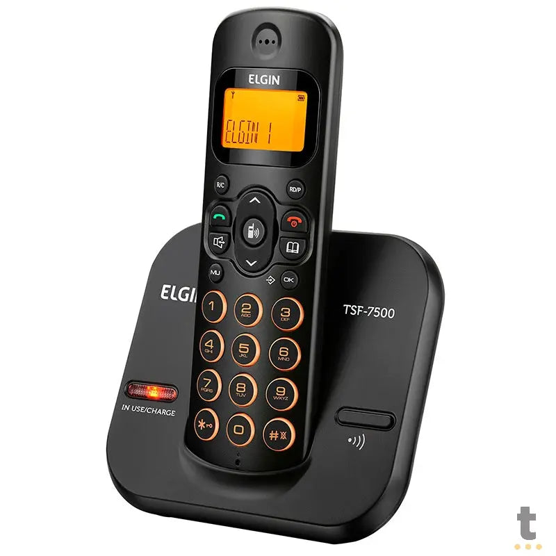 Telefone Sem Fio Elgin Tsf7500 - Dect6.0 Teclado Iluminado, Identificador De Cham Truedata
