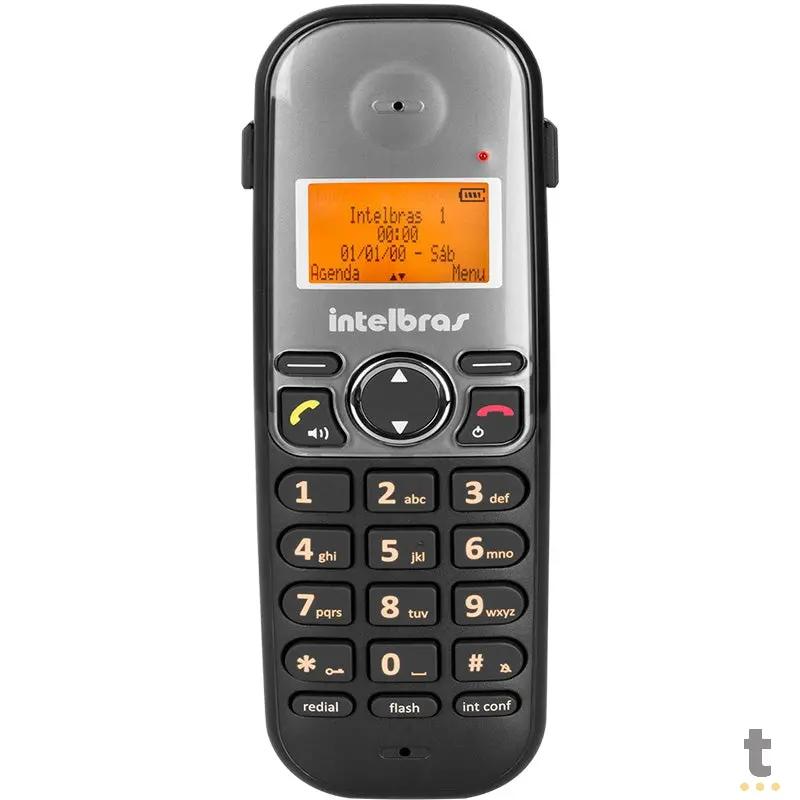 Telefone Sem Fio Intelbras Ts5120 Preto Ident De Chamadas Viva Voz - 4125120 Truedata