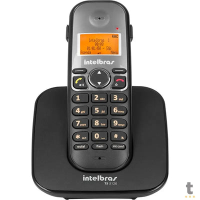 Telefone Sem Fio Intelbras Ts5120 Preto Ident De Chamadas Viva Voz - 4125120