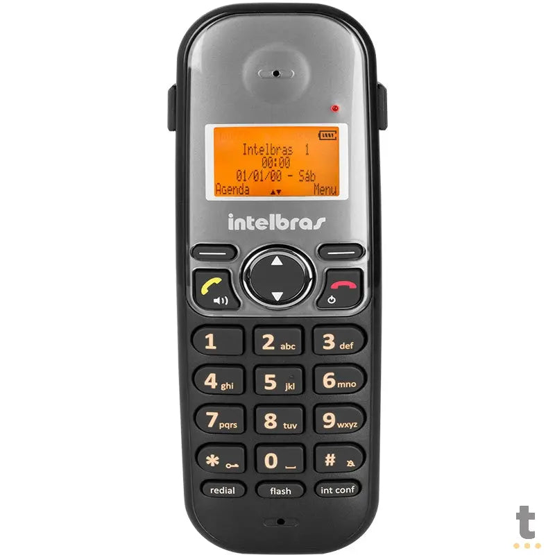 Telefone Sem Fio Intelbras Ts5120 Preto Ident De Chamadas Viva Voz - 4125120 Truedata