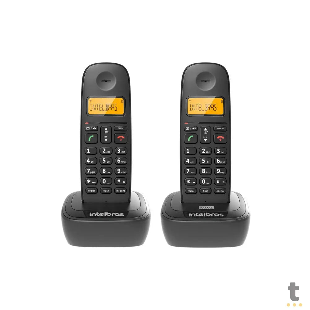 Telefone Sem Fio + Ramal Intelbras Ts2512 Preto Ident De Chamadas - 4122512 Truedata