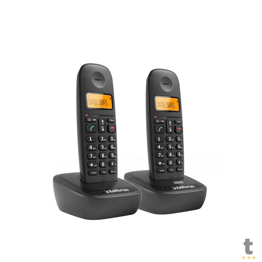 Telefone Sem Fio + Ramal Intelbras Ts2512 Preto Ident De Chamadas - 4122512 Truedata