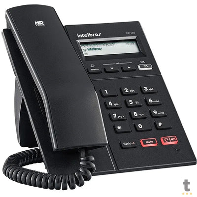 Telefone Voip Ip Intelbras Tip 125i Preto Display Viva Voz Hd - 4201250