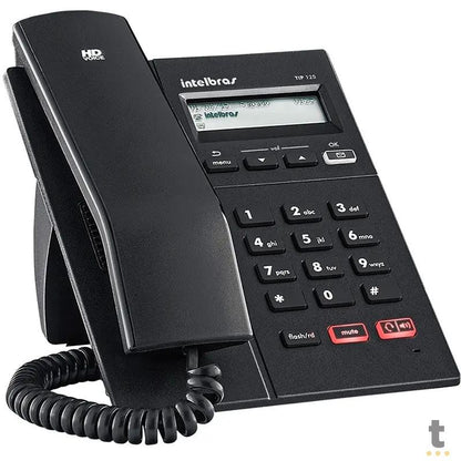 Telefone Voip Ip Intelbras Tip 125i Preto Display Viva Voz Hd - 4201251 Truedata