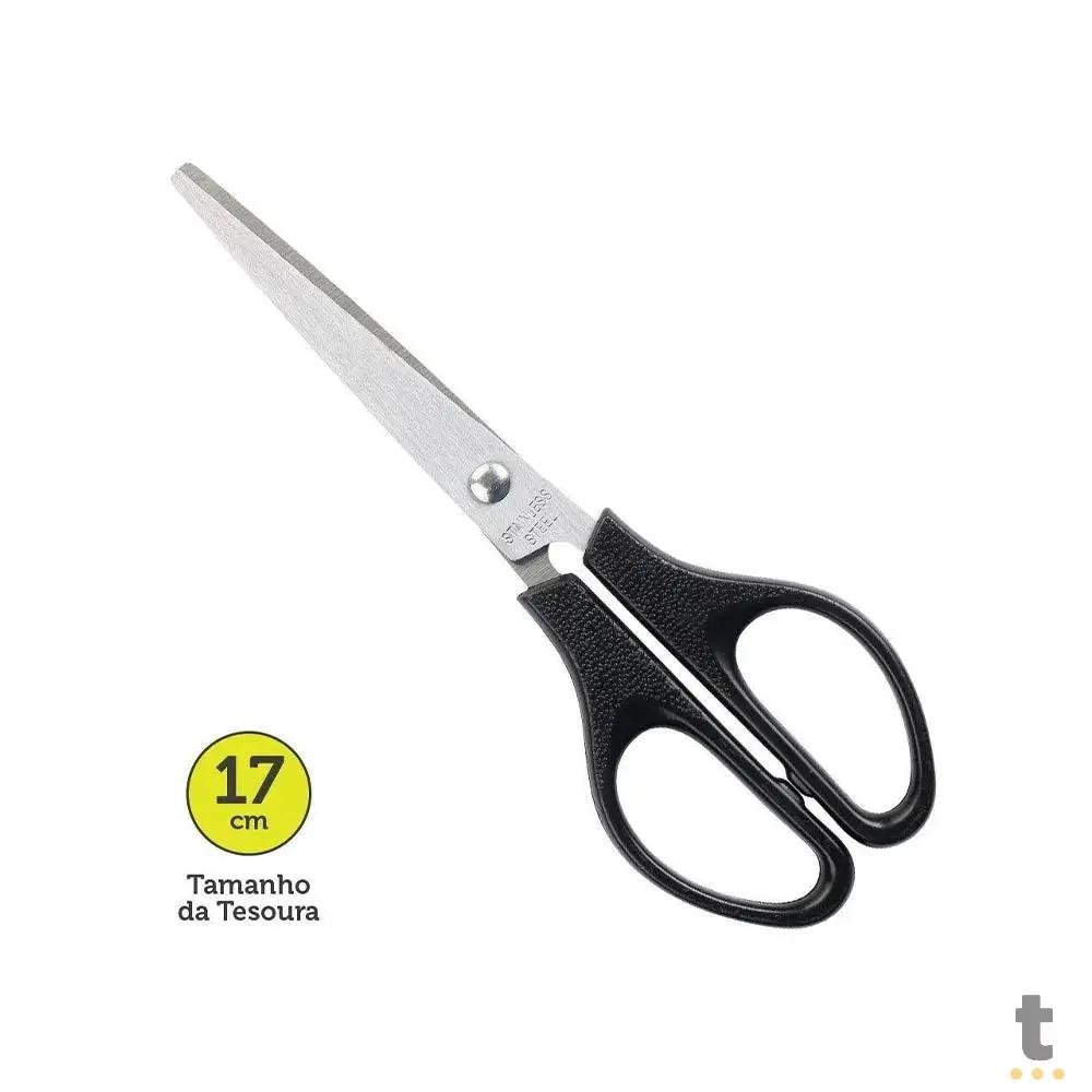 Tesoura Multiuso Keep 17cm Preta - EI174 Truedata