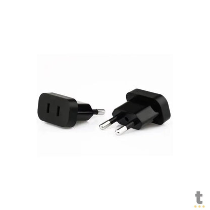 Tomada Adaptador de Viagem Padrão Universal P/ Padrão BR 2 Pinos Truedata