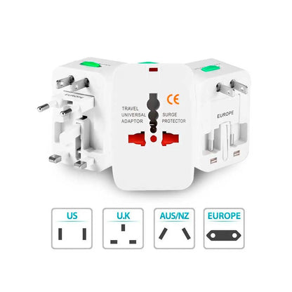 Tomada Adaptador de Viagem Padrão Universal Truedata