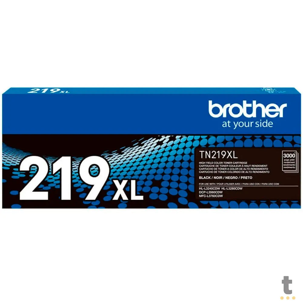 Toner Brother Preto 3000 Pags Tn-219BK XL - P/ HL-L3240CDW Truedata