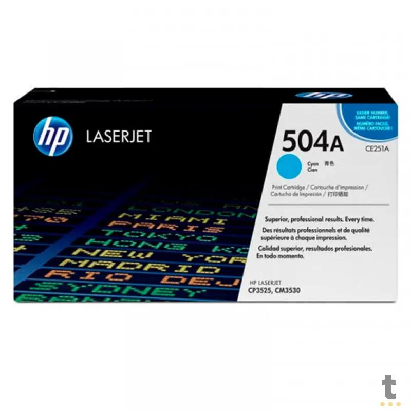 Toner Original Hp Ce251a 504a- Ciano Truedata