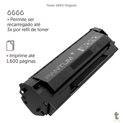 Toner Pantum Preto PD-219 P/ P2509W M6559NW Truedata