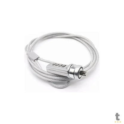 Trava De Notebook em Cabo de Aço Com Senha Truedata