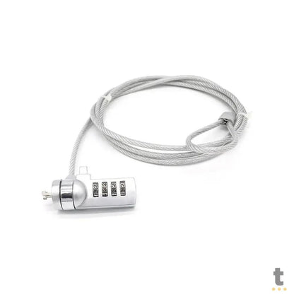 Trava De Notebook em Cabo de Aço Com Senha Truedata