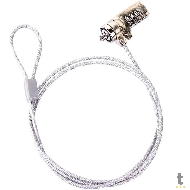 Trava para Notebook em Cabo de Aço Com Senha Truedata