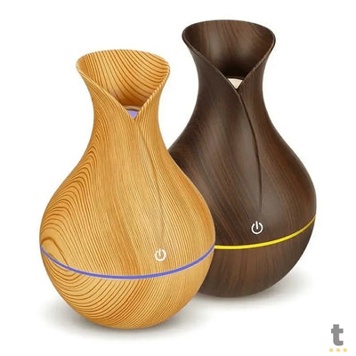 Umidificador Ultrassonico com Textura de Madeira Knup 200Ml - UM610