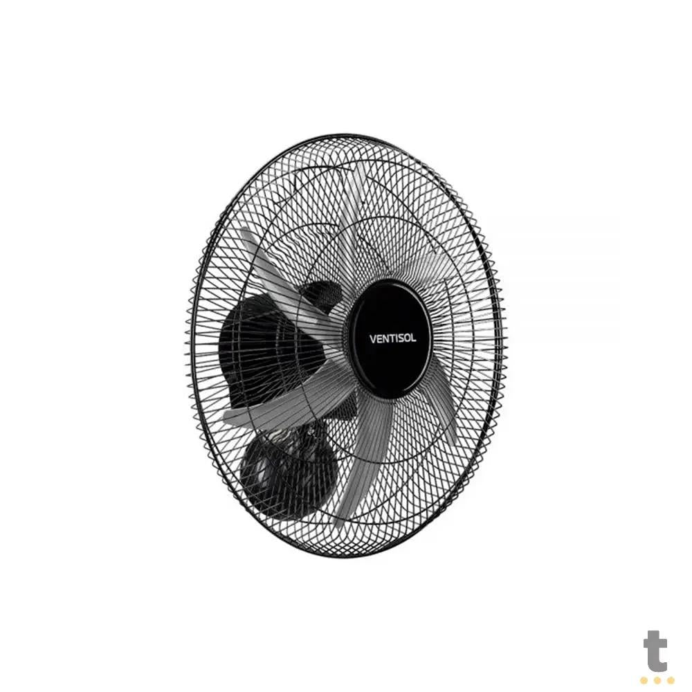 Ventilador Osc Parede Steel 50Cm 6 Pás Bivolt Ventisol Preto/Prata - 29697 Truedata