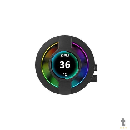 Water Cooler 3 Fans Gamdias Chione ARGB 360mm C/ Display LCD (Intel/AMD) - CHIONE P3-360U Truedata