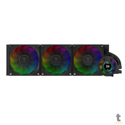 Water Cooler 3 Fans Gamdias Chione ARGB 360mm C/ Display LCD (Intel/AMD) - CHIONE P3-360U Truedata