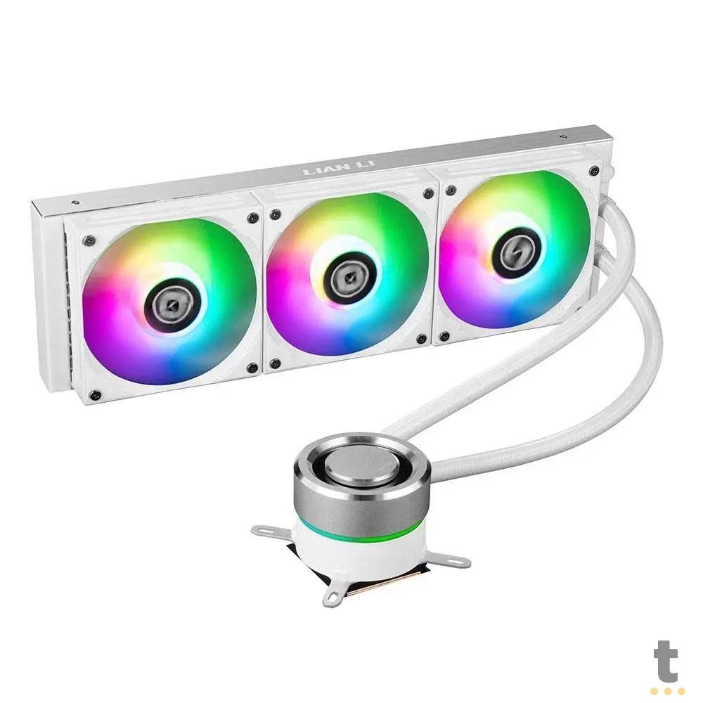 Water Cooler 3 Fans Lian Li Galahad RGB (Intel/AMD) Branco - GA-360A WHITE Truedata