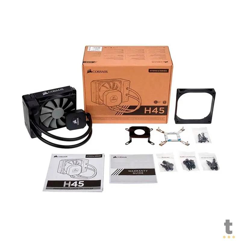 Water Cooler Corsair Hydro Series H45 120mm (Intel/AMD) - CW-9060028-WW Truedata