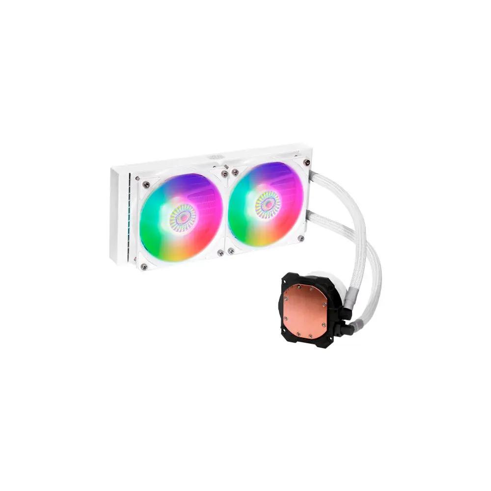 Water Cooler Dual Fan Cooler Master ML240L V2 RGB 240mm (Intel/AMD) Branco - MLW-D24M-A18PW-RW Truedata