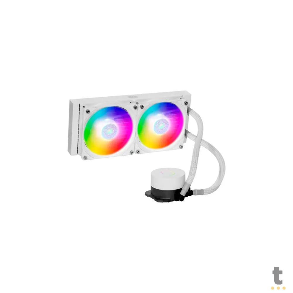 Water Cooler Dual Fan Cooler Master ML240L V2 RGB 240mm (Intel/AMD) Branco - MLW-D24M-A18PW-RW Truedata