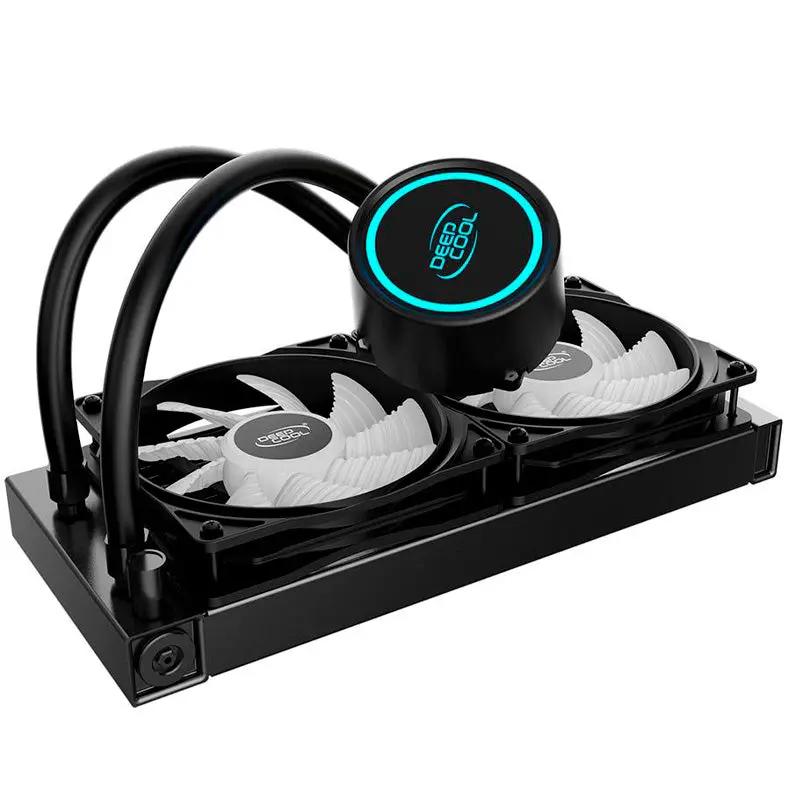 Water Cooler Dual Fan Deepcool Gammax L240T Led Azul (Intel/AMD) - DP-H12RF-GL240TB Truedata