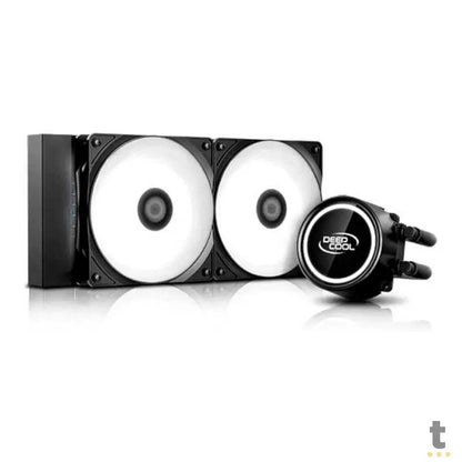 Water Cooler Dual Fan Deepcool Gammaxx L240T Led Branco (Intel/AMD) - DP-H12RF-GL240TW Truedata
