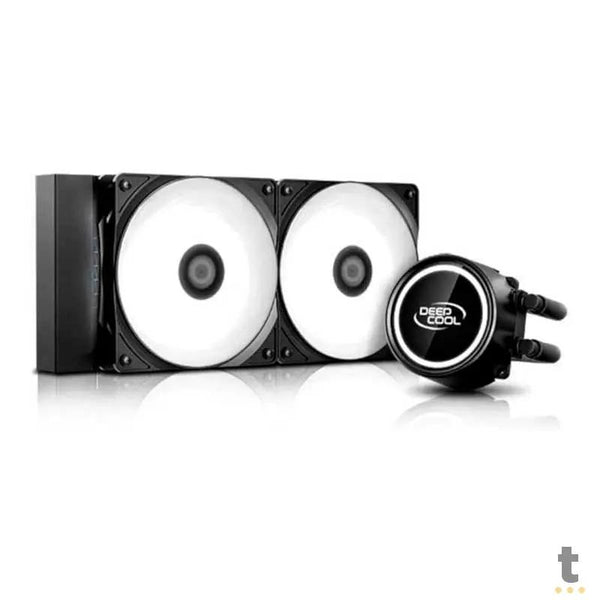 Water Cooler Dual Fan Deepcool Gammaxx L240T Led Branco (Intel/AMD) - DP-H12RF-GL240TW