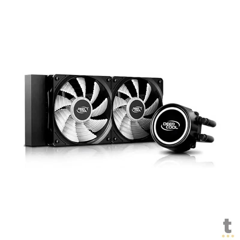 Water Cooler Dual Fan Deepcool Gammaxx L240T Led Branco (Intel/AMD) - DP-H12RF-GL240TW Truedata