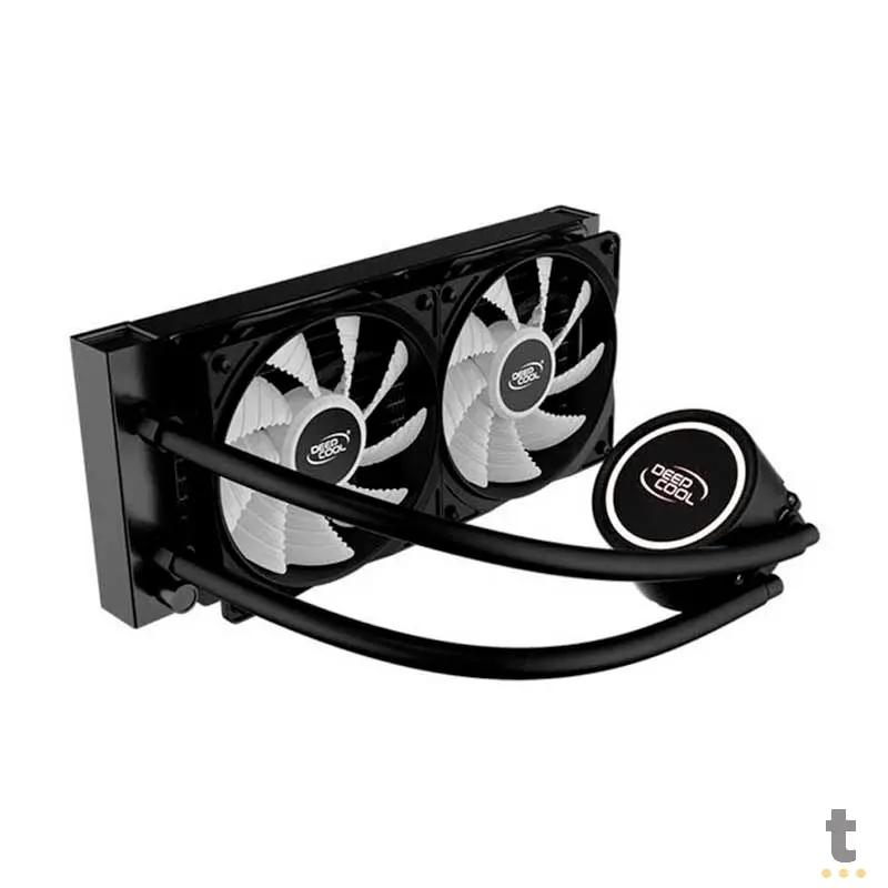 Water Cooler Dual Fan Deepcool Gammaxx L240T Led Branco (Intel/AMD) - DP-H12RF-GL240TW Truedata