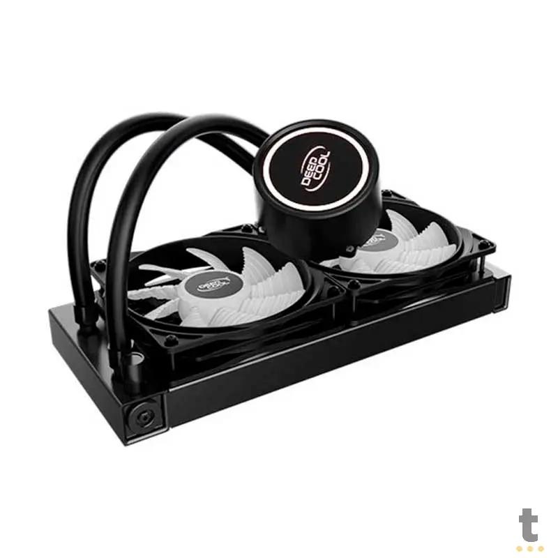 Water Cooler Dual Fan Deepcool Gammaxx L240T Led Branco (Intel/AMD) - DP-H12RF-GL240TW Truedata