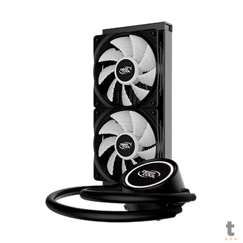 Water Cooler Dual Fan Deepcool Gammaxx L240T Led Branco (Intel/AMD) - DP-H12RF-GL240TW Truedata