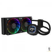 Water Cooler Dual Fan Gamdias Chione ARGB 240mm C/ Display LCD (Intel/AMD) - CHIONE M4-240