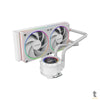 Water Cooler Dual Fan PCYes Vision White Ghost ARGB C/ Visor Lcd 2,1" (Intel/AMD) Branco - VS240WG Truedata