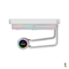 Water Cooler Dual Fan PCYes Vision White Ghost ARGB C/ Visor Lcd 2,1" (Intel/AMD) Branco - VS240WG Truedata