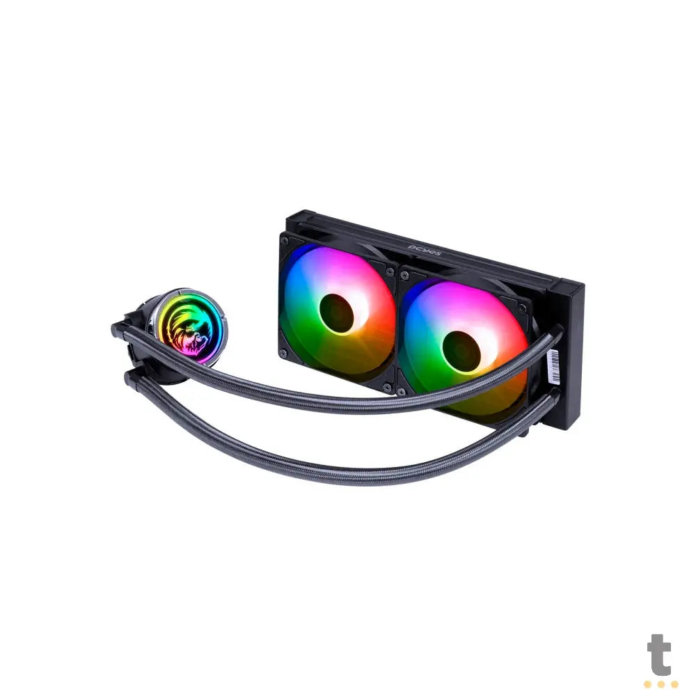 Water Cooler PCYes 2 Fans Nix 2 ARGB (Intel/AMD) Preto - PCYWCNIX240 Truedata
