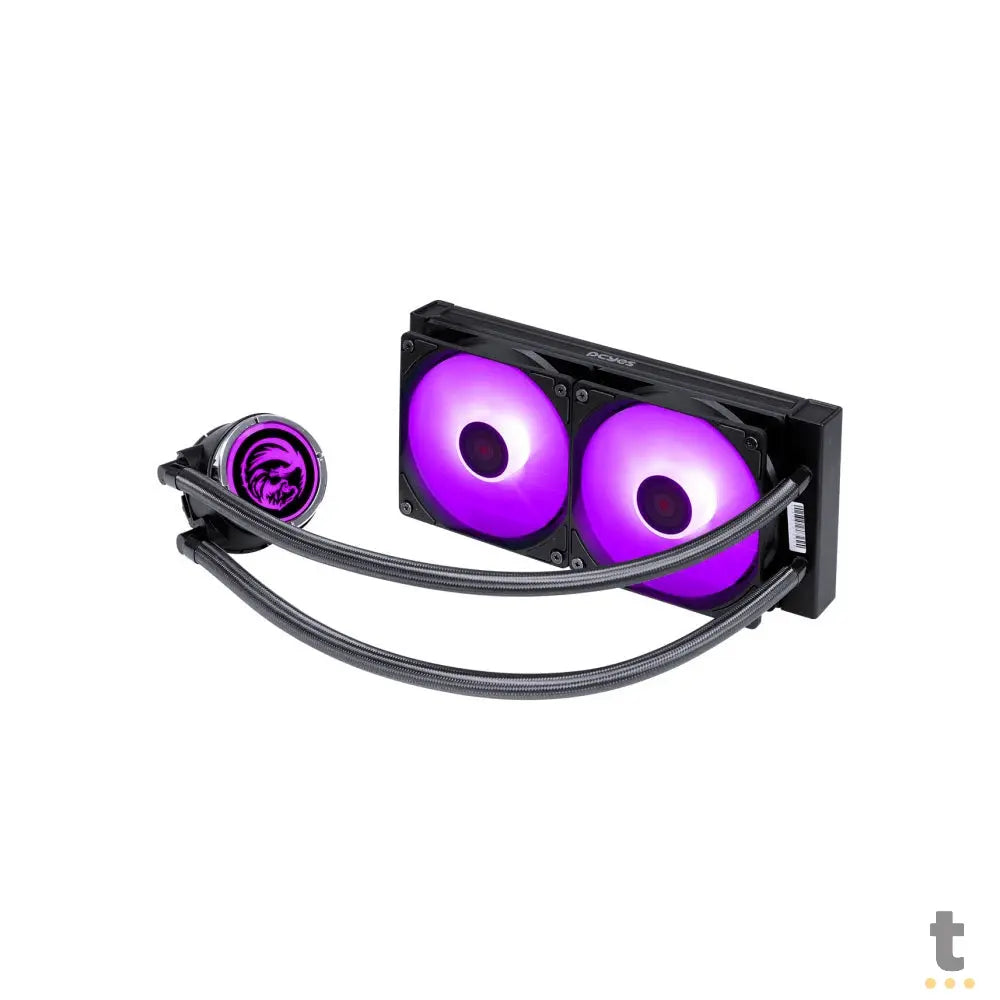 Water Cooler PCYes 2 Fans Nix 2 ARGB (Intel/AMD) Preto - PCYWCNIX240 Truedata