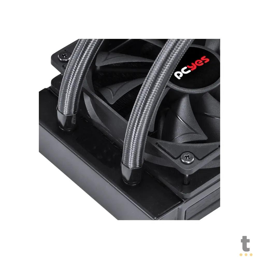 Water Cooler PCYes Sangue Frio 2 2 Fans 240mm (Intel/AMD) - PSF2240H40PTSL Truedata