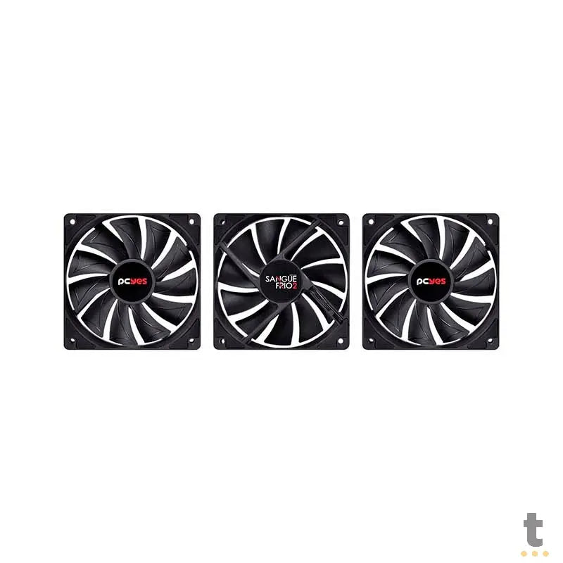 Water Cooler PCYes Sangue Frio 2 Triple Fan 360mm (Intel/AMD) - PSF2360H60PTSL Truedata