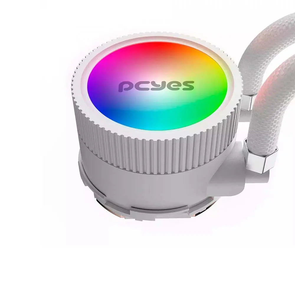 Water Cooler PCYes Sangue Frio 3 Dual Fan 240mm ARGB TDP 250W (Intel/AMD) Branco - ARGBSF3240WGBR Truedata