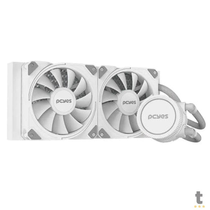 Water Cooler PCYes Sangue Frio 3 Dual Fan 240mm TDP 240W (Intel/AMD) Branco - WCSF3240WGBR Truedata