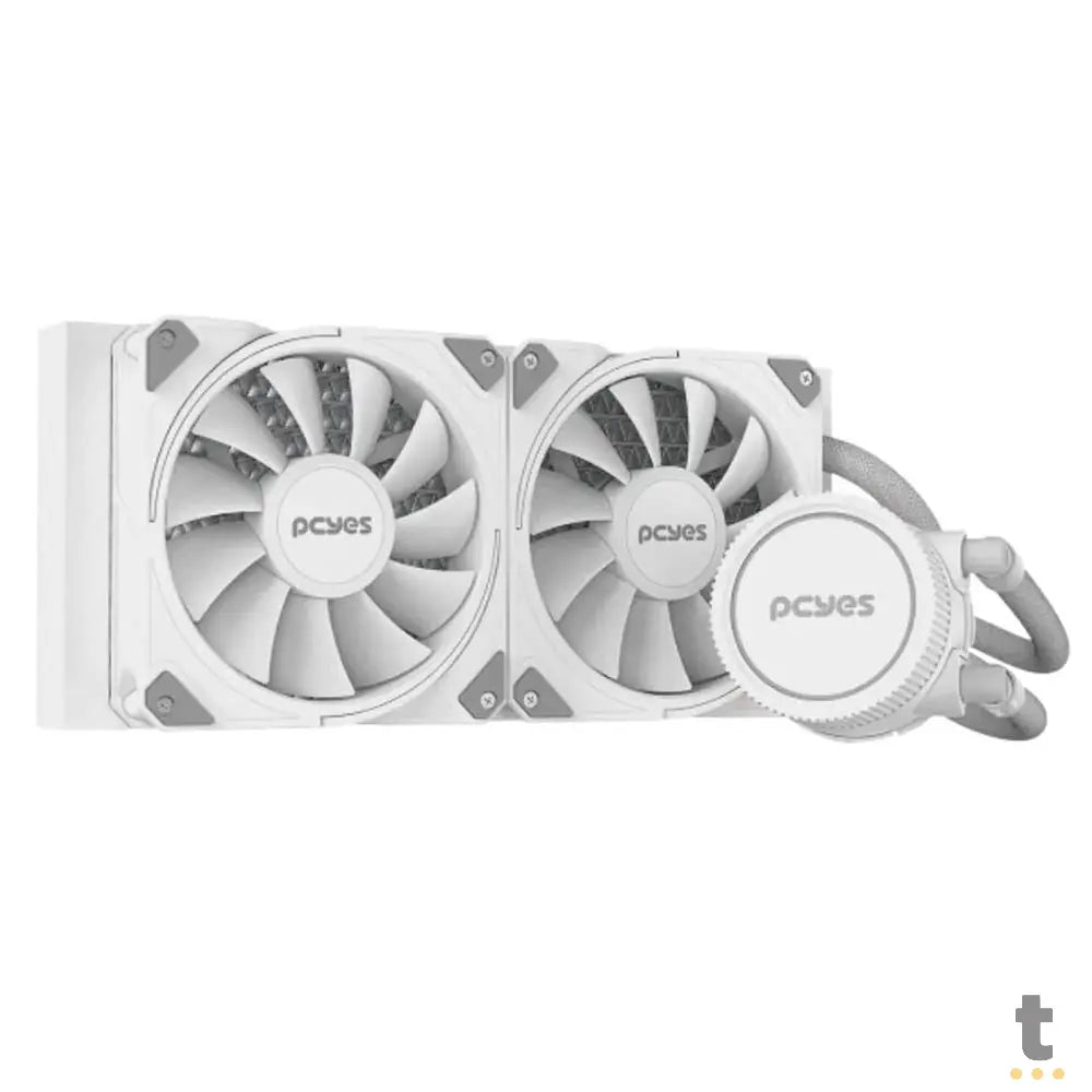 Water Cooler PCYes Sangue Frio 3 Dual Fan 240mm TDP 240W (Intel/AMD) Branco - WCSF3240WGBR Truedata