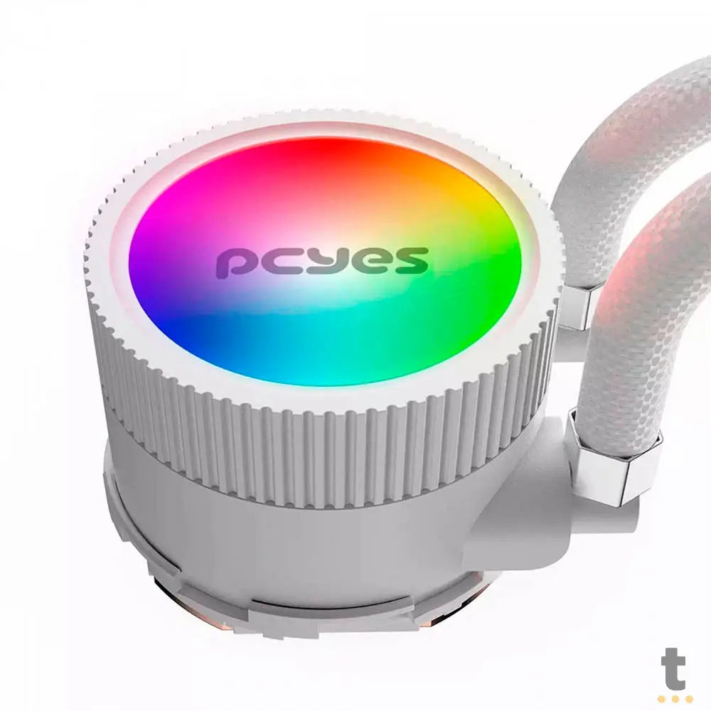 Water Cooler PCYes Sangue Frio 3 Single Fan 120mm ARGB TDP 200W (Intel/AMD) Branco - ARGBSF3120WGBR Truedata