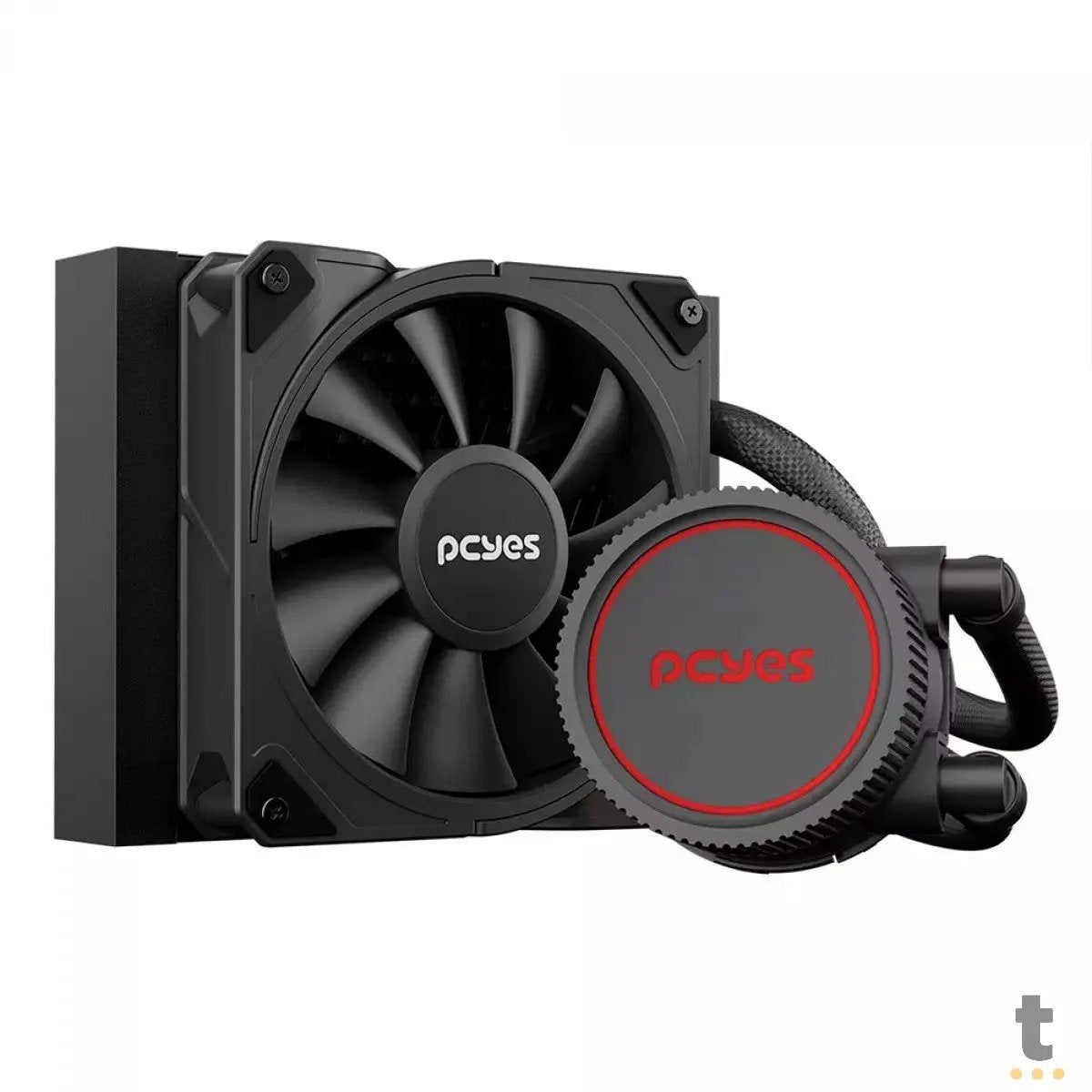 Water Cooler PCYes Sangue Frio 3 Single Fan 120mm TDP 200W (Intel/AMD) Preto - WCSF3120BR Truedata